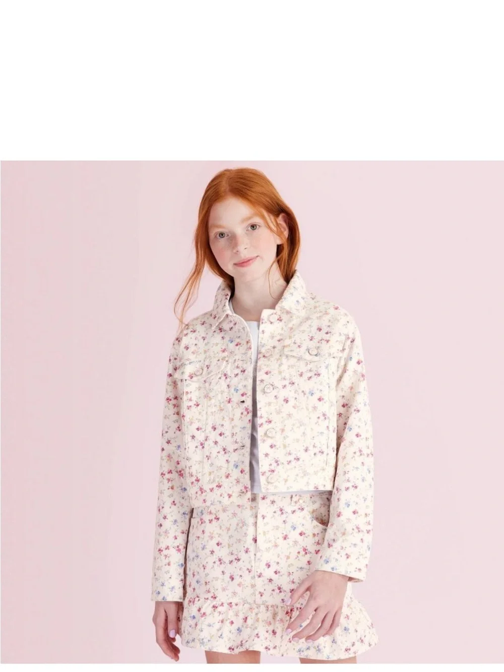 LoveShackFancy x Target Grace Denim Jacket NWT